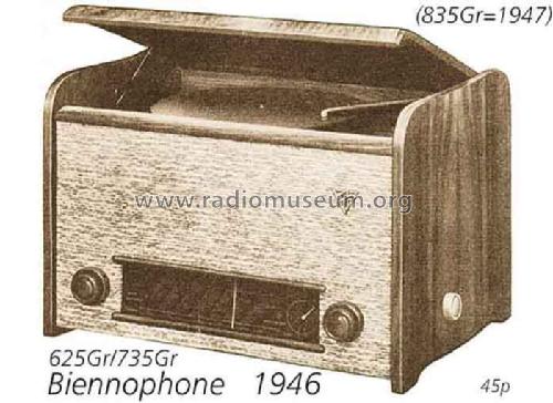 835GR; Biennophone; Marke (ID = 709369) Radio