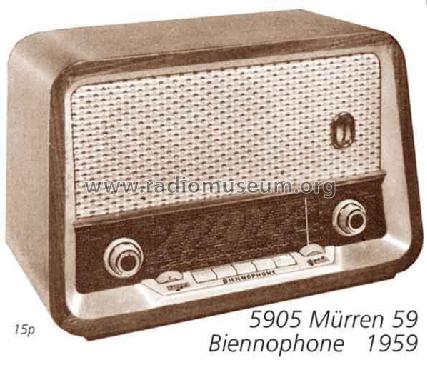 Mürren 59 5905; Biennophone; Marke (ID = 1449) Radio