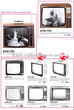 Schwarz/Weiß-TV-Portable 17BI320; Biennophone; Marke (ID = 1501546) Fernseh-R