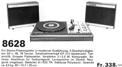 Stereo-Plattenspieler 8628; Biennophone; Marke (ID = 1501916) R-Player