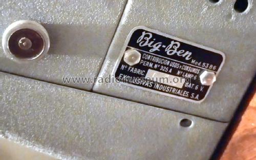 Autorradio 53B6; Big Ben brand, (ID = 2968161) Autoradio