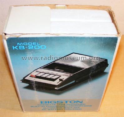 Compact Cassette Tape Recorder KB-200; Bigston Kyokuyo (ID = 1315856) Sonido-V
