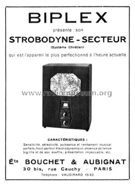 Strobodyne-Secteur ; Biplex marque, (ID = 2141756) Radio