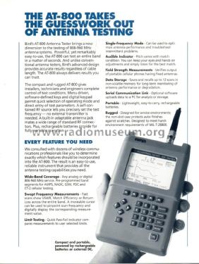 Antenna Tester AT-800; Bird Technologies, (ID = 3042806) Equipment