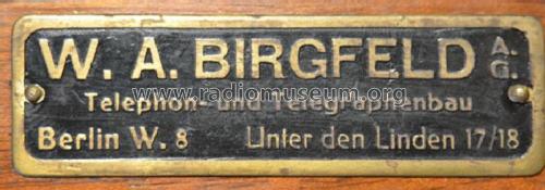 Fälschung, fake 2-Röhrenmodell; Birgfeld AG, W.A; (ID = 1437250) Radio