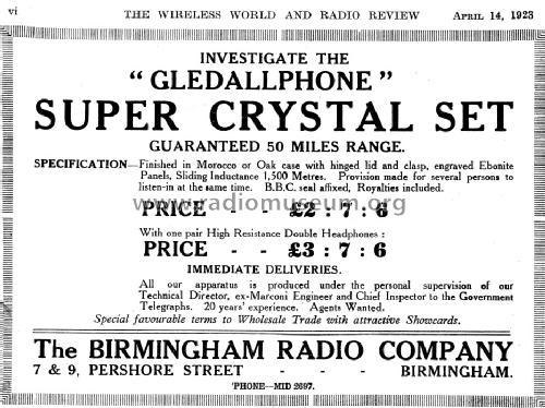 Gledallphone ; Birmingham Wireless; (ID = 1072482) Crystal