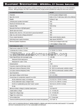 2/1 Channel Car Amplifier MPA500us; Blaupunkt Ideal, (ID = 1886191) Ampl/Mixer