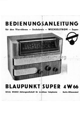 4W66; Blaupunkt Ideal, (ID = 1839686) Radio