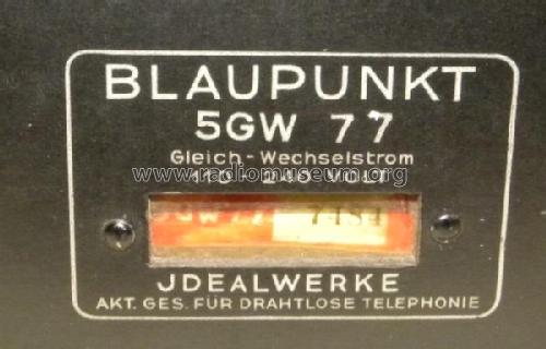 5GW77; Blaupunkt Ideal, (ID = 696911) Radio