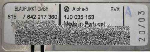 VW Alpha-5 7.642.217.360; Blaupunkt Ideal, (ID = 1229720) Car Radio