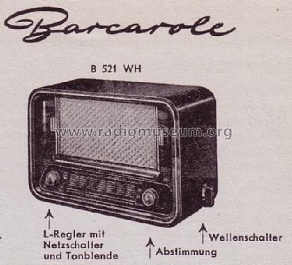 Barcarole B521WH; Blaupunkt Ideal, (ID = 110396) Radio