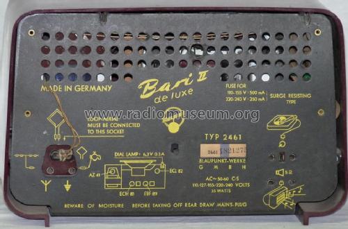 Bari II de Luxe 2461; Blaupunkt Ideal, (ID = 954691) Radio