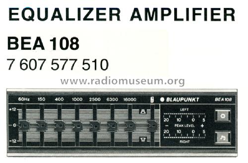 Equalizer-Amplifier BEA 108 7.607.577.510; Blaupunkt Ideal, (ID = 1312876) Verst/Mix