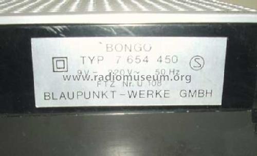 Bongo 7.654.450; Blaupunkt Ideal, (ID = 228058) Radio