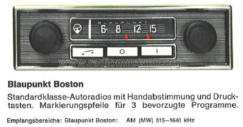 Boston 7.638.020 ab Z 1000001; Blaupunkt Ideal, (ID = 988788) Car Radio