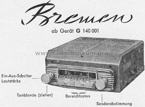 Bremen ab G 140001; Blaupunkt Ideal, (ID = 692426) Car Radio