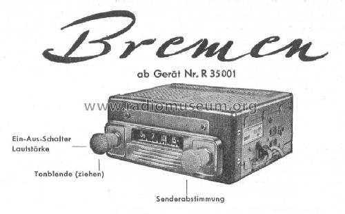 Bremen ab R 35001; Blaupunkt Ideal, (ID = 98344) Car Radio