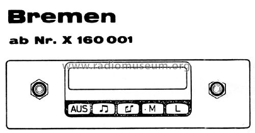 Bremen ab X 160001; Blaupunkt Ideal, (ID = 1003465) Car Radio