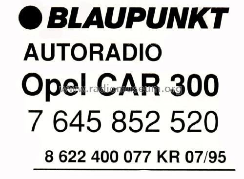 CAR300 7.645.852.520; Blaupunkt Ideal, (ID = 1644909) Car Radio