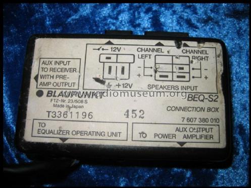 Connection Box mit Schwanenhals BEQ-S2 7.607.380.010; Blaupunkt Ideal, (ID = 753951) Ampl/Mixer