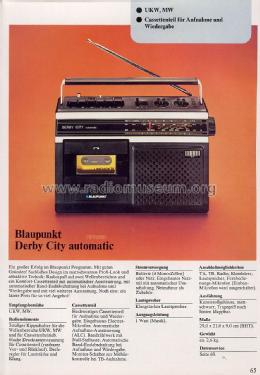 Derby City 7.657.010; Blaupunkt Ideal, (ID = 1613000) Radio