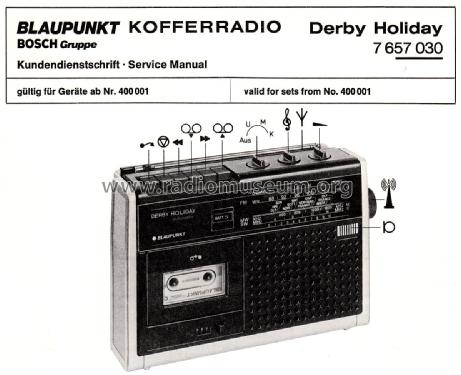 Derby Holiday 7.657.030; Blaupunkt Ideal, (ID = 1981359) Radio