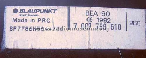 Equalizer BEA 60 7.607.786.510; Blaupunkt Ideal, (ID = 606230) Verst/Mix