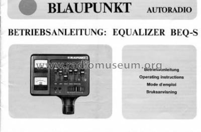 Equalizer BEQ-S 7.607.379.010; Blaupunkt Ideal, (ID = 920245) Verst/Mix