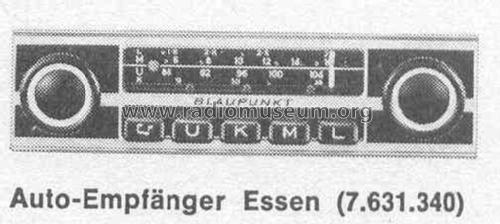 Essen 7.631.340 / 341 ab 1100001; Blaupunkt Ideal, (ID = 380189) Car Radio