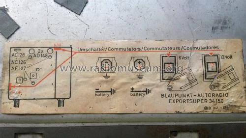 Exportsuper 34150 ab V 450001 und V 460001; Blaupunkt Ideal, (ID = 2024107) Car Radio