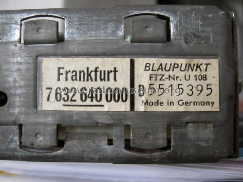 Frankfurt 7.632.640 ab 5500001; Blaupunkt Ideal, (ID = 482749) Car Radio