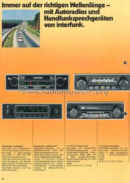 Frankfurt 7.636.640/647 ab 650001; Blaupunkt Ideal, (ID = 1759930) Car Radio