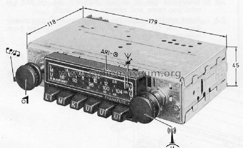 Frankfurt Super Arimat 7.637.643.110 ab FD 827; Blaupunkt Ideal, (ID = 603070) Car Radio