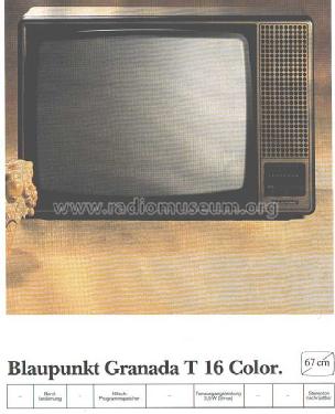 Granada T 16 Color 7 661 500; Blaupunkt Ideal, (ID = 1961507) Television