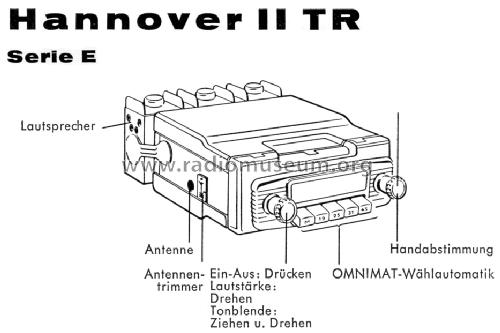 Hannover II TR ab E 560001; Blaupunkt Ideal, (ID = 983035) Car Radio