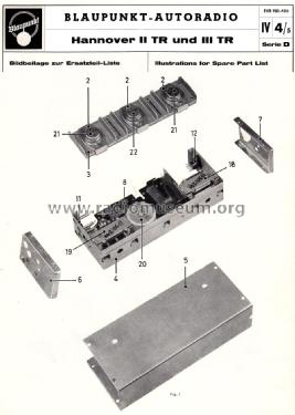 Hannover III TR ab D 520001; Blaupunkt Ideal, (ID = 1983280) Car Radio