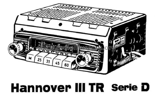 Hannover III TR ab D 520001; Blaupunkt Ideal, (ID = 618636) Car Radio