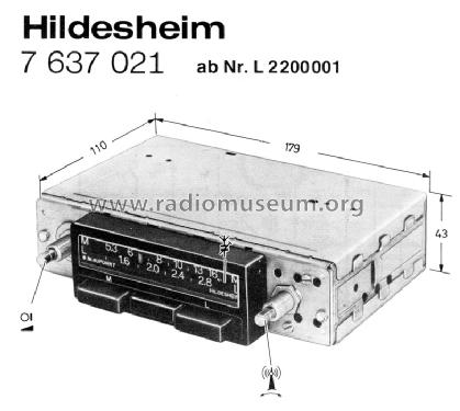 Hildesheim 7.637.021 ab L 2200001; Blaupunkt Ideal, (ID = 1003938) Car Radio