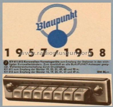 Kurzwellen-Vorsatzgerät KV612; Blaupunkt Ideal, (ID = 1888185) Converter