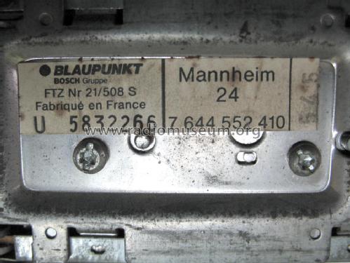 Mannheim 24 7.644.552.410; Blaupunkt Ideal, (ID = 1116641) Car Radio