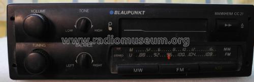 Mannheim CC 21 7.640.552.512; Blaupunkt Ideal, (ID = 1947904) Car Radio