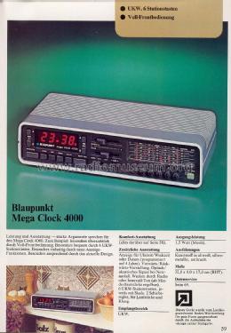 Mega Clock 4000 7.629.230; Blaupunkt Ideal, (ID = 1612979) Radio