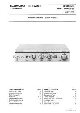 Micronic A-60 7.620.300; Blaupunkt Ideal, (ID = 1886230) Verst/Mix