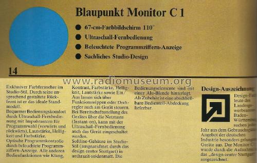 Monitor C1 7.664.880; Blaupunkt Ideal, (ID = 1487183) Television