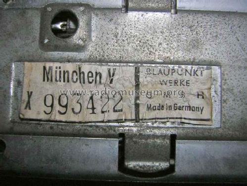 Omnibus Anlage München V ab X 993001; Blaupunkt Ideal, (ID = 1309112) Car Radio