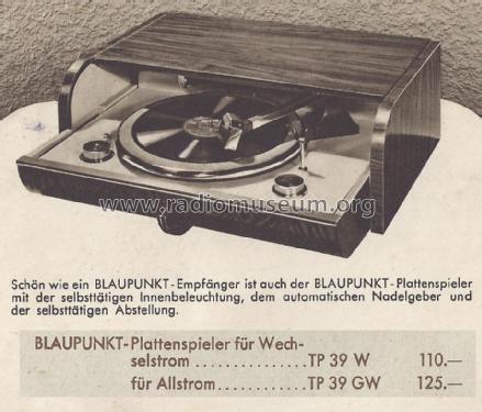 Radiountersatz TP39W; Blaupunkt Ideal, (ID = 1438197) Enrég.-R