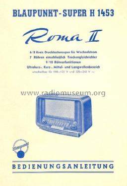 Roma II H1453; Blaupunkt Ideal, (ID = 1798852) Radio