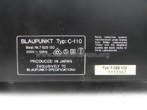 Stereo Cassette Deck C-110 7.629.130; Blaupunkt Ideal, (ID = 1939997) R-Player