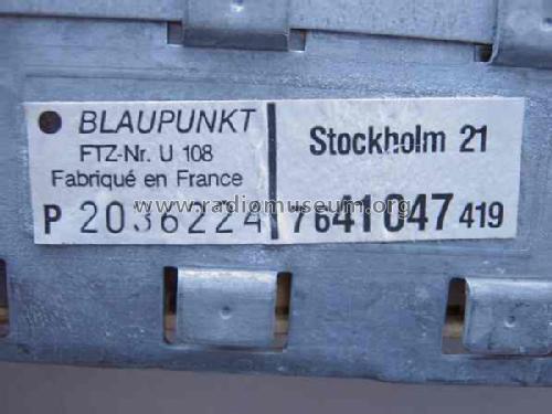 Stockholm 21 7.641.047; Blaupunkt Ideal, (ID = 762902) Autoradio