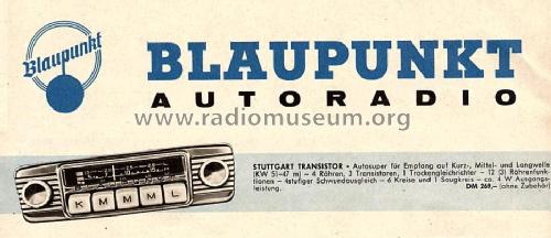 Stuttgart Transistor ab Q 250001; Blaupunkt Ideal, (ID = 493872) Car Radio